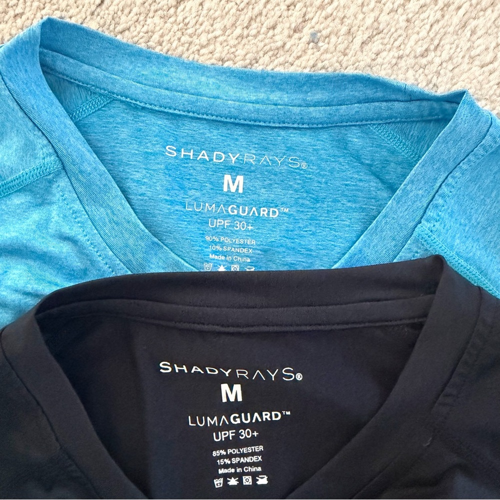 Bundle 2 Shady Rays Men’s SPF Sun Shirt Rash Guards - Picture 7 of 7